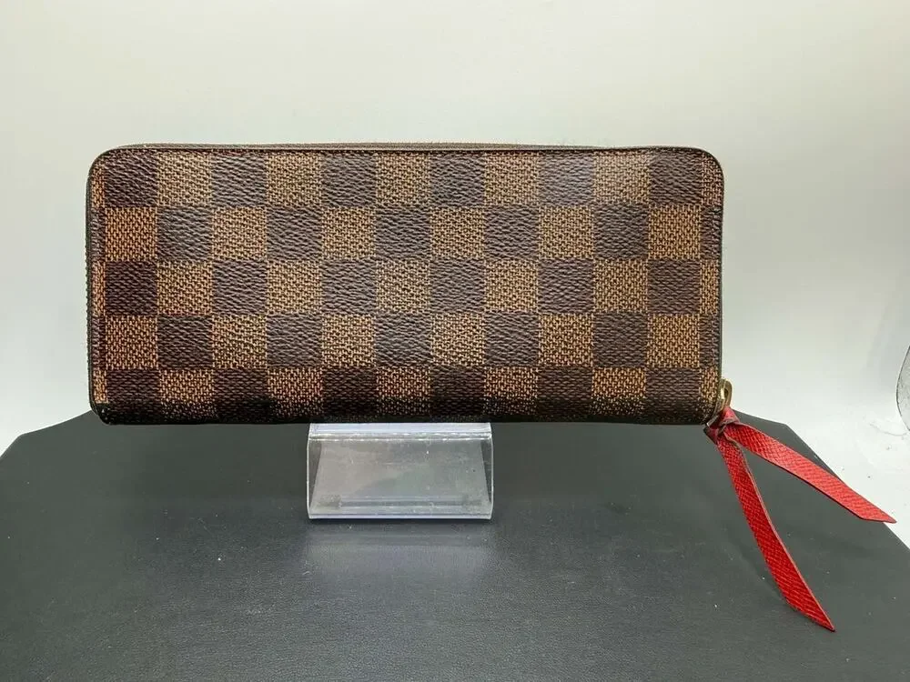 Louis Vuitton Damier Ebene Clemence Wallet Cherry SPB-JB 367570